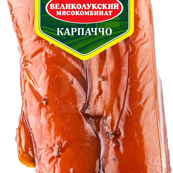 Карпаччо сырокопченое Великолукский МК, вес ~0.4кг