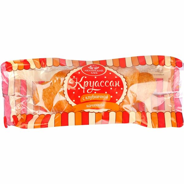 Круассан Аютинский хлеб с клубничной начинкой 75 г