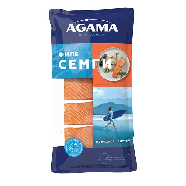 Семга Agama филе-кусок, замороженная