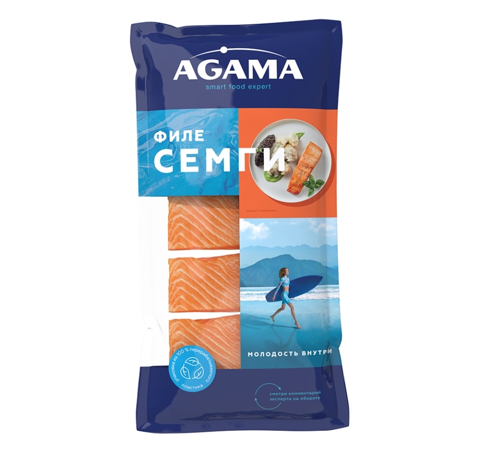 

Семга Agama филе-кусок замороженная 375 г