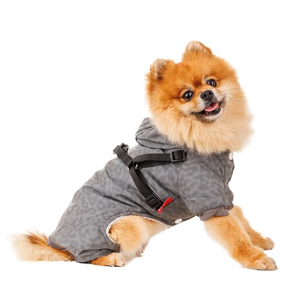 Комбинезон светоотражающий для собак XL серый (унисекс)