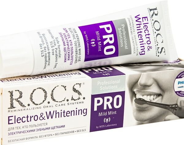 Зубная паста R.O.C.S. Electro&Whitening для электрических зубных щеток 135г