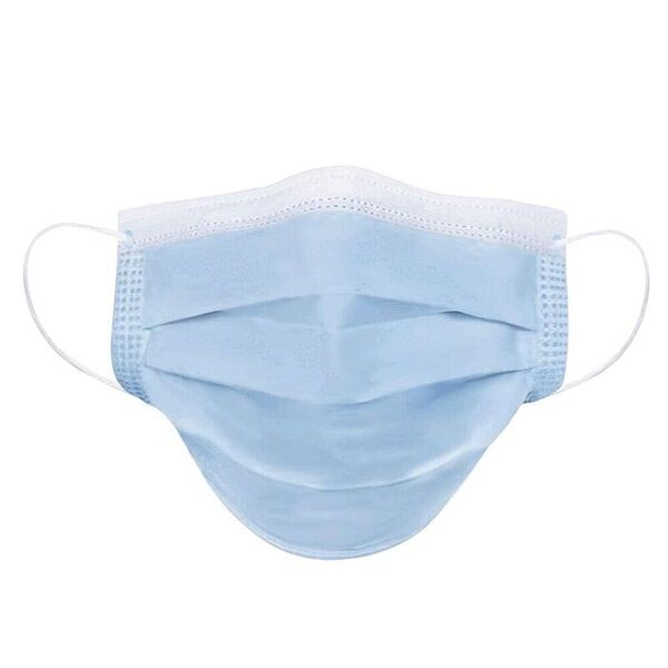 Маска медицинская трехслойная на резинках №1
