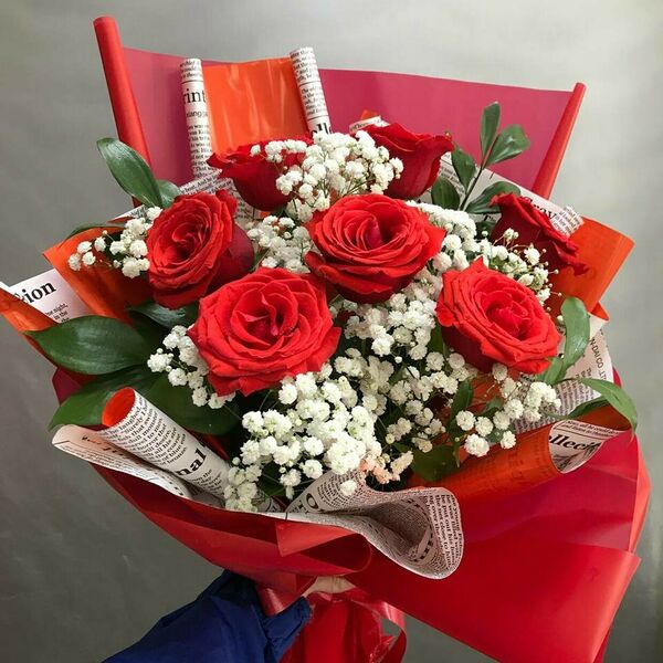 Красное в белом