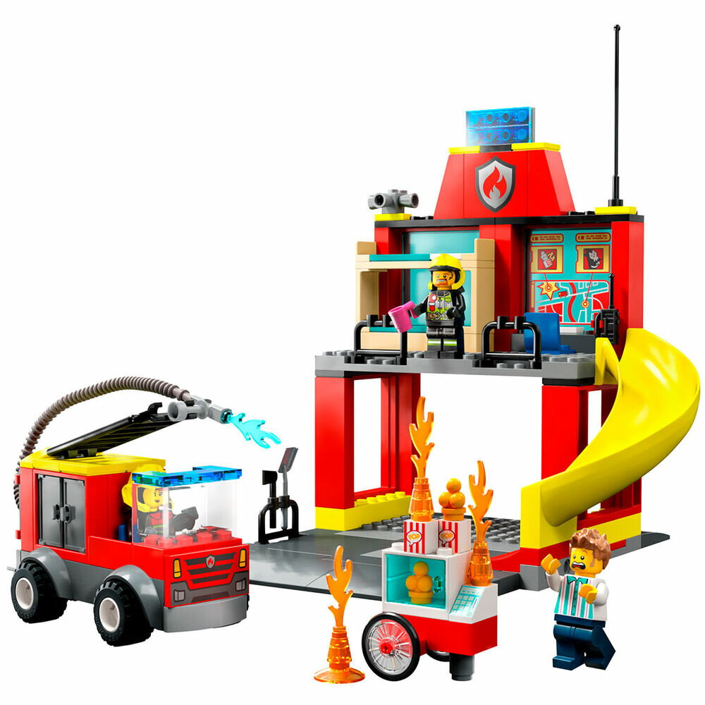 

Конструктор Lego City Пожарная часть и машина 153 детали