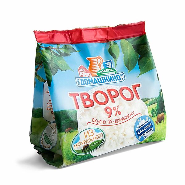 Творог СЕЛО ДОМАШКИНО 9%, без змж