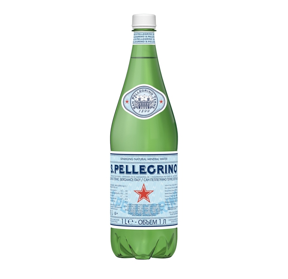 

Вода минеральная S.Pellegrino природная лечебно-столовая газированная 1 л