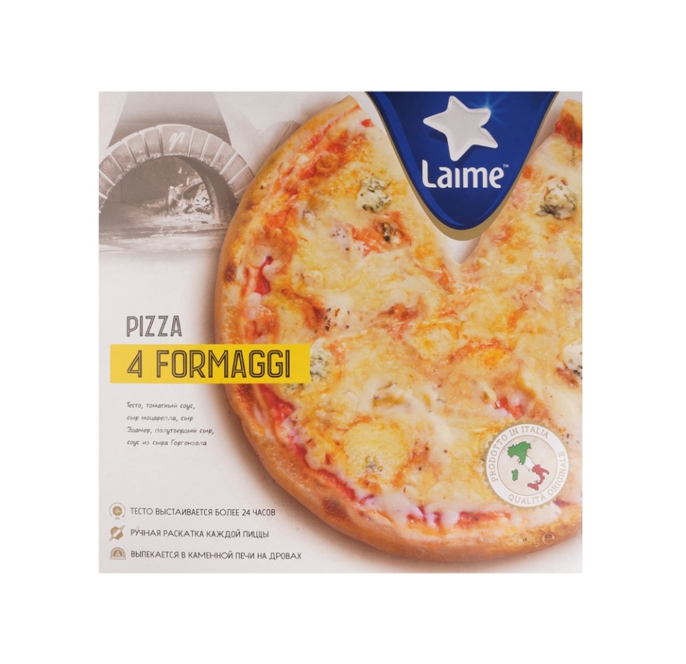 

Пицца Laime Четыре сыра 350 г