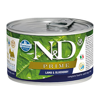 Консервы для взрослых собак мелких пород Farmina N&D Dog Prime Adult Mini  Ягненок и черника