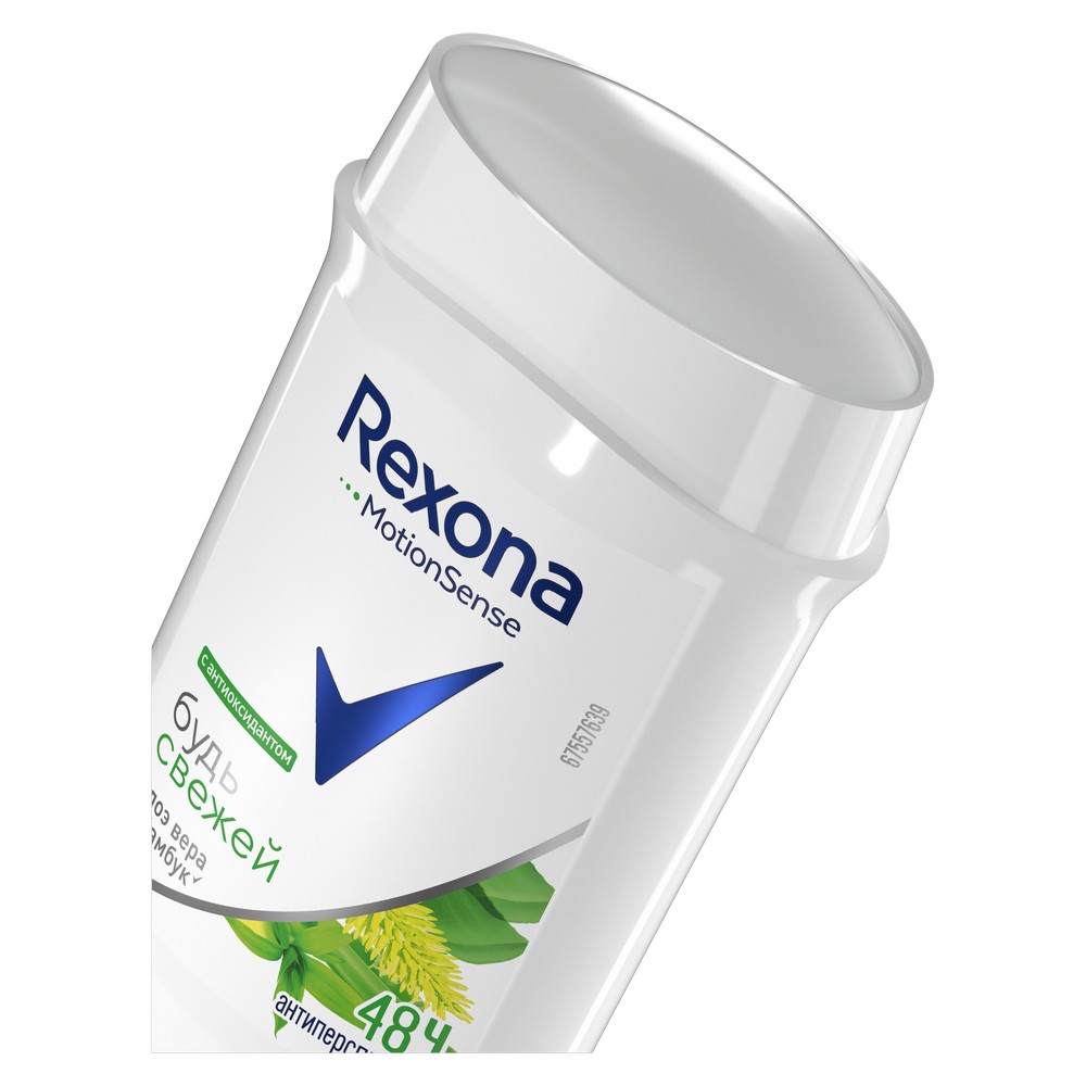 

Дезодорант-антиперспирант стик женский Rexona Свежесть бамбука и алоэ вера 72 ч 40 мл
