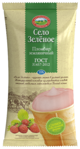 Мороженое Село Зеленое пломбир земляничный, стаканчик в Магнит со скидкой –28%