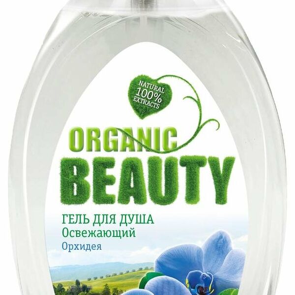 Гель для душа Organic Beauty Освежающий Орхидея 1000 мл