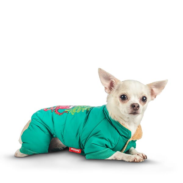 Комбинезон для собак Petmax M зеленый (унисекс)