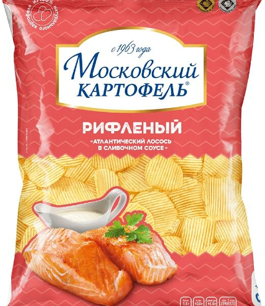 Чипсы Московский картофель Атлантический лосось 150г
