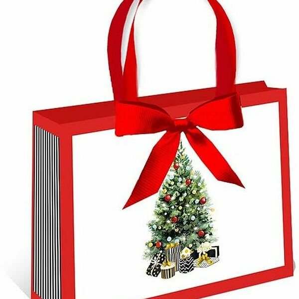 Сумка новогодняя Арт и Дизайн CbDelux в ассортименте 23х18 см 1 шт