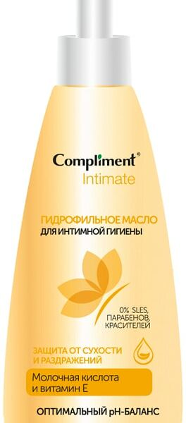 Масло для интимной гигиены Compliment Intimate Гидрофильное 200мл