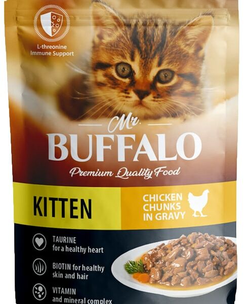 Корм для котят Mr.Buffalo нежный цыпленок в соусе пауч 85 г