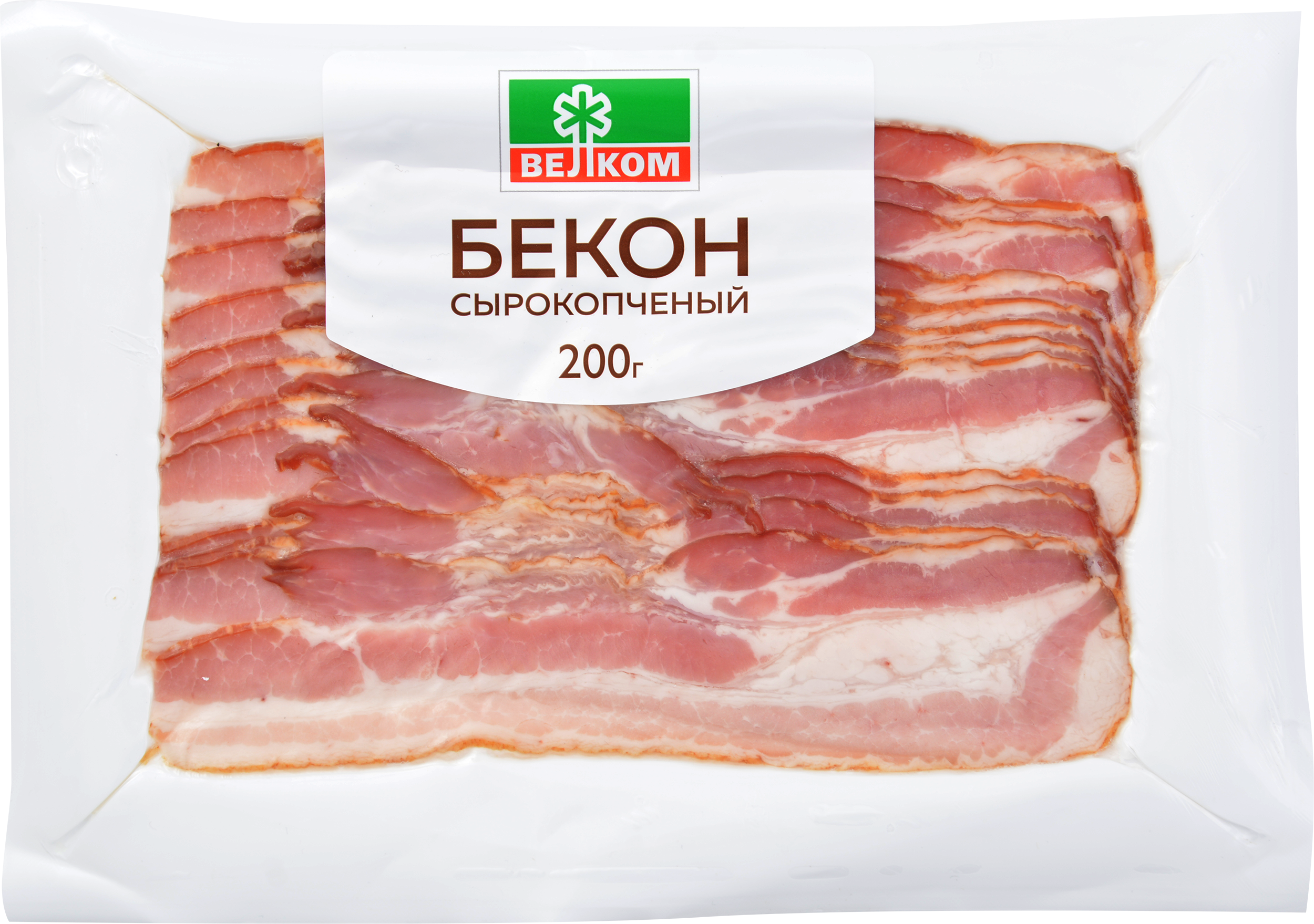 

Бекон Велком сырокопченый