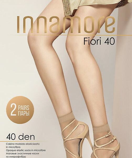 Носки из микрофибры Innamore Fiori 40 den 2 пары