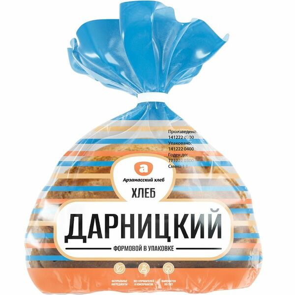 Хлеб Арзамасский хлеб Дарницкий нарезка 350г