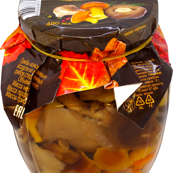 Ассорти из маринованных грибов ЛЕНТА