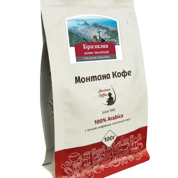 Кофе молотый Монтана Кофе Бразилия средняя обжарка