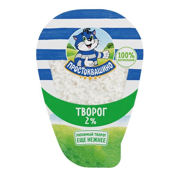 Творог Простоквашино, 2%, 200г