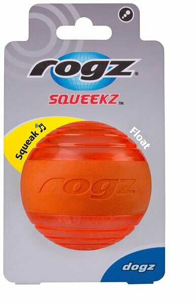 Мяч с пищалкой Squeekz оранжевый
