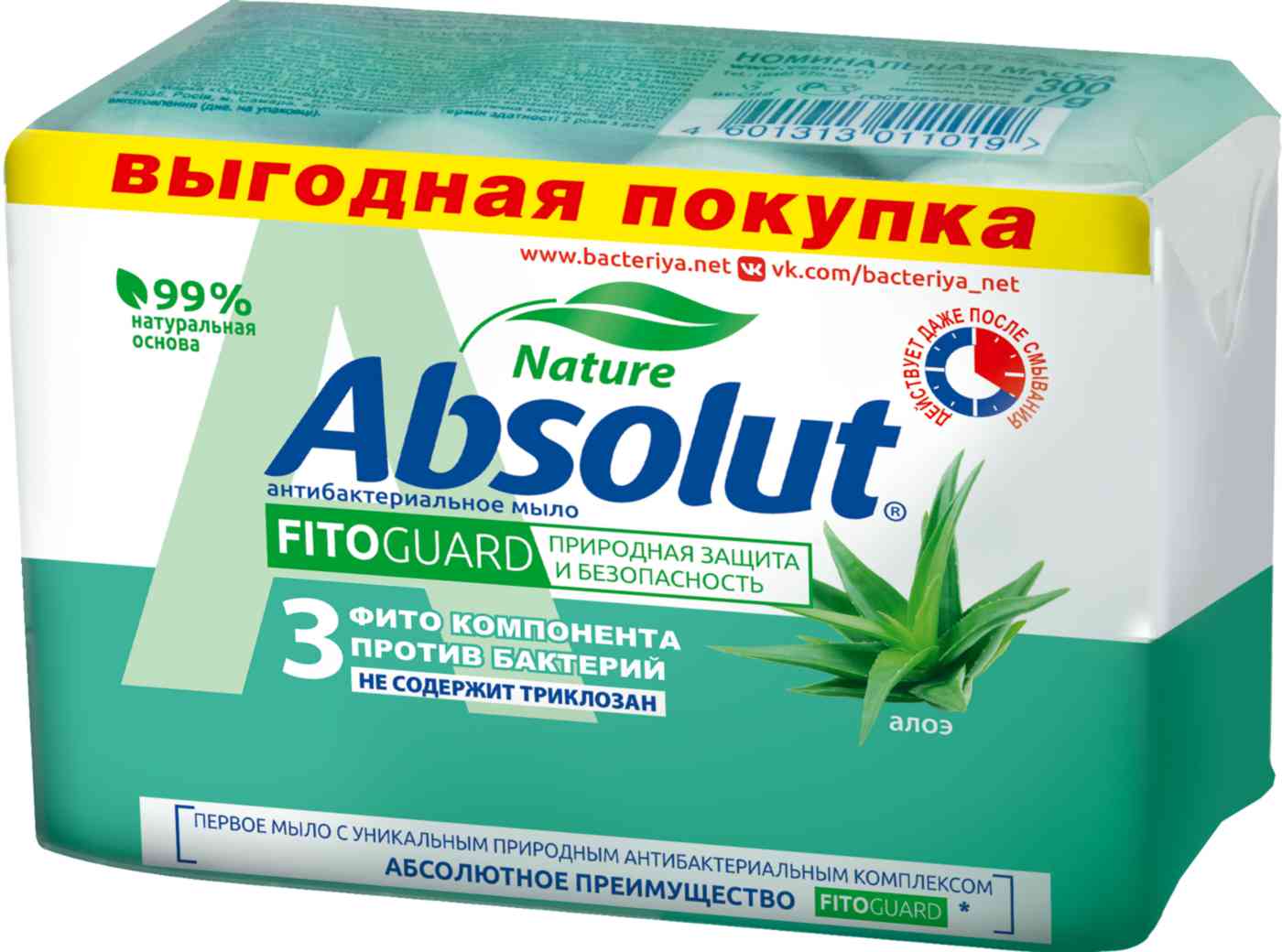

Мыло Absolut FitoGuard Алоэ 4 шт x 75 г