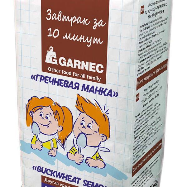 Манка гречневая Гарнец Завтрак за 10 минут