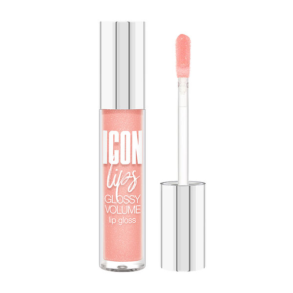 Блеск для губ Luxvisage Icon Lips с эффектом объема и сияния тон 502 Creamy peach 3.4 г