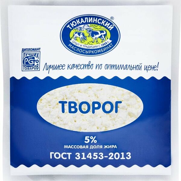 Творог Тюкалинский маслосыркомбинат 5%