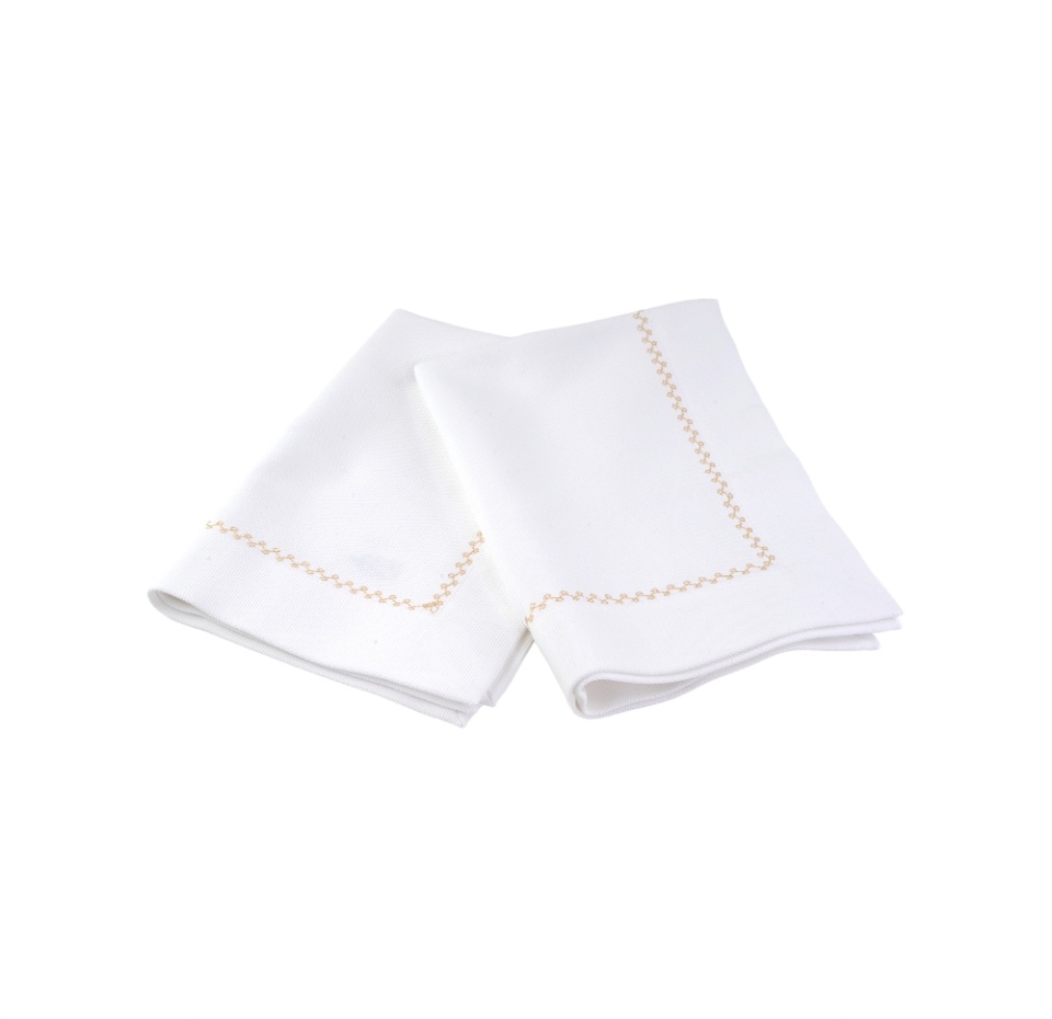 

Набор салфеток Iris design atelier под тарелку с вышивкой "Листочки" 33х47 2 шт., Россия