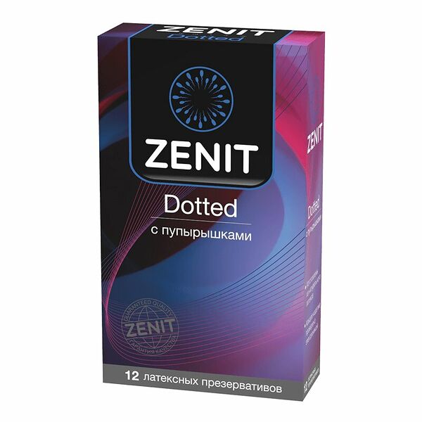 Презервативы Zenit Dotted с пупырышками 12 шт