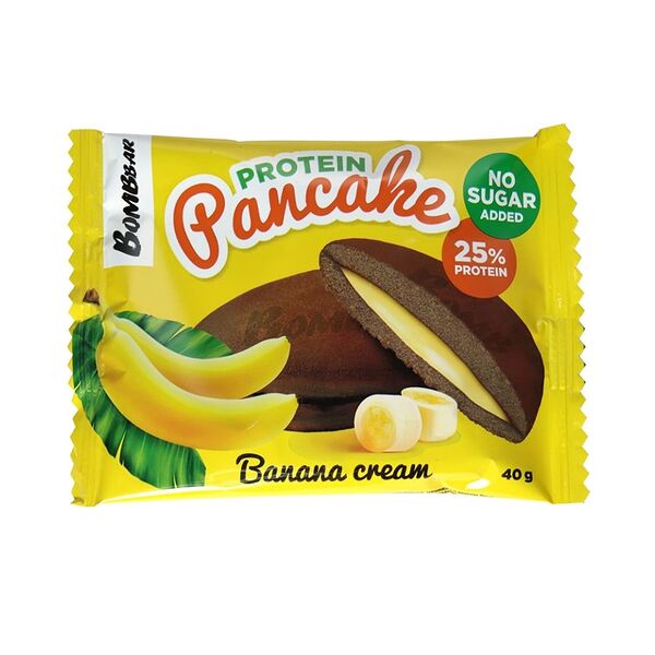 Панкейк Bombbar неглазированный с начинкой Banana Cream 