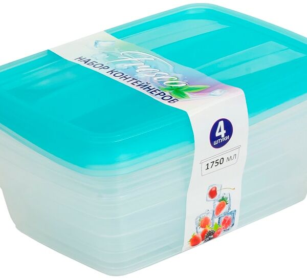 Набор контейнеров Violet Fresco Бриз 1.75л*4шт