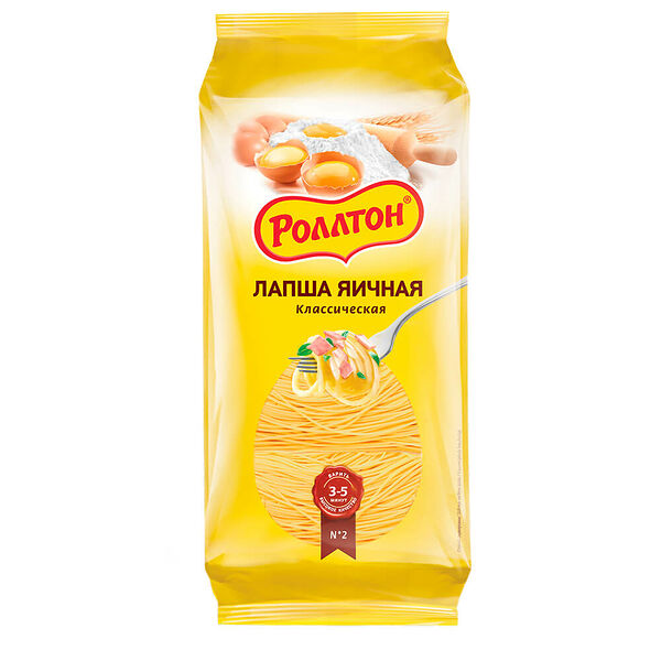 Лапша Роллтон 400г яичная круглая
