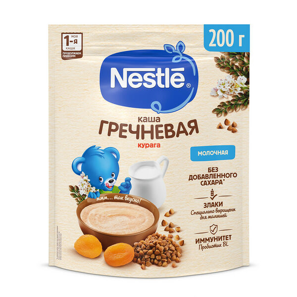 Каша молочная Nestle с курагой с 5 мес 200г ДП Nestle