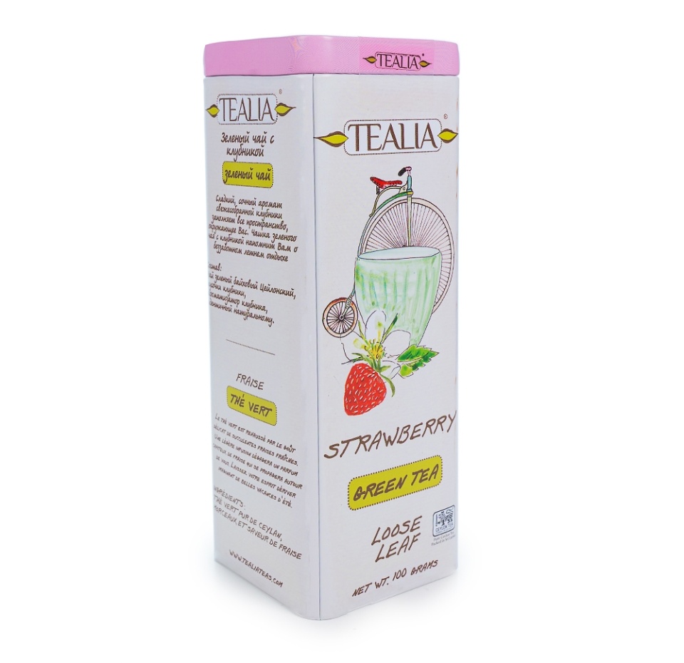 

Чай зеленый Tealia Клубника листовой