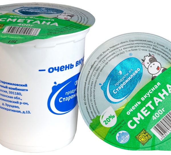 Сметана Продукты Из Старожилово, 20%