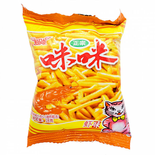 Крекеры со вкусом креветок Mimi, 18 г