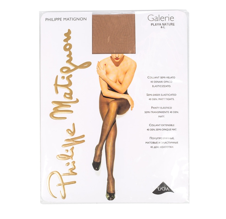

Колготки Philippe Matignon Galerie Playa Nature 40 den, размер 4