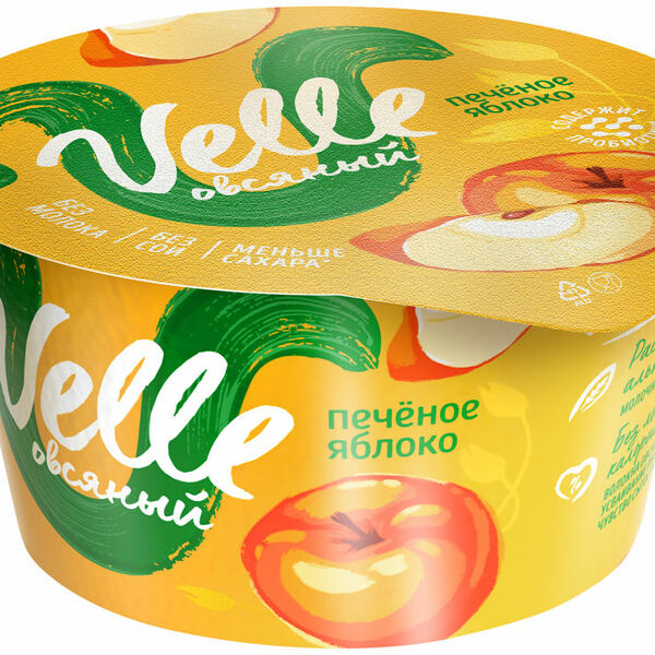 Йогурт Velle Овсяный печеное яблоко