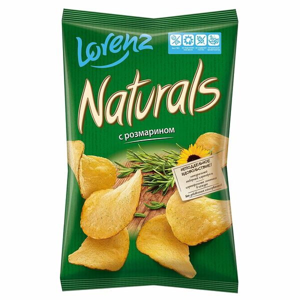 Чипсы картофельные Naturals с розмарином