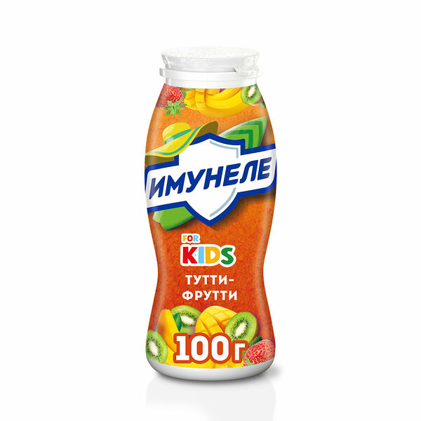 Напиток кисломолочный Имунеле For Kids вкус Тутти-Фрутти 1,5%