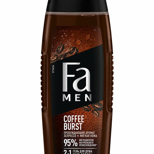 Гель для душа мужской 2-в-1 Coffee Burst, с ароматом эспрессо ТМ Fa (Фа)
