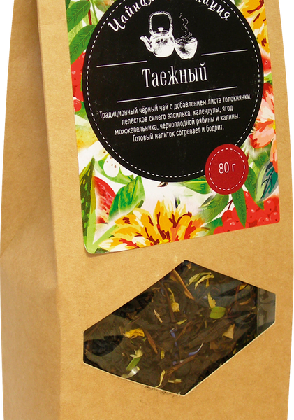 Чай черный ЧАЙНАЯ ПЛАНТАЦИЯ Таежный байховый листовой