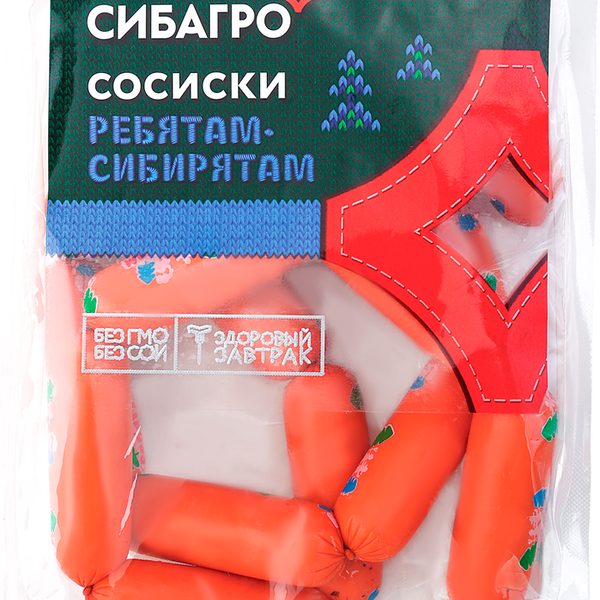 Сосиски Сибагро Ребятам-сибирятам