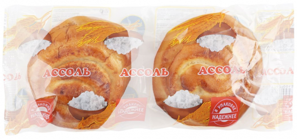 Булочка Ассоль творожная Каравай, 2х50 г