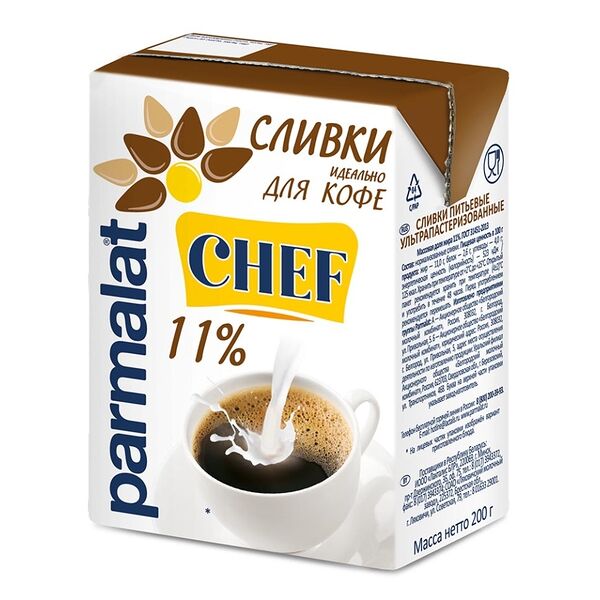 Сливки ультрапастеризованные Parmalat 11%